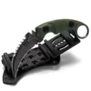 KK1212_G2_01 Shadow Fury Double Edged Claw Knife | 3.1″ Black Stonewashed D2 Blade | Green G10 Handle | KIASLORE KK1212-2