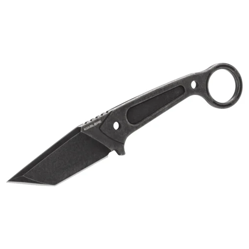 Pallas Fixed Blade Knife | 2.75″ Black Stonewashed D2 Blade | Integral Steel | KIASLORE KS1020-1