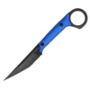 KS527_B4_01 Shadow Fixed Blade Knife | 3.34" Black Stonewashed D2 Blade | Blue G10 Handle | KIASLORE KS527-4