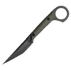 KS527_G2_01 Shadow Fixed Blade Knife | 3.34" Black Stonewashed D2 Blade | Green G10 Handle | KIASLORE KS527-2